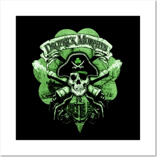 st patrick green skull ounk band Posters and Art